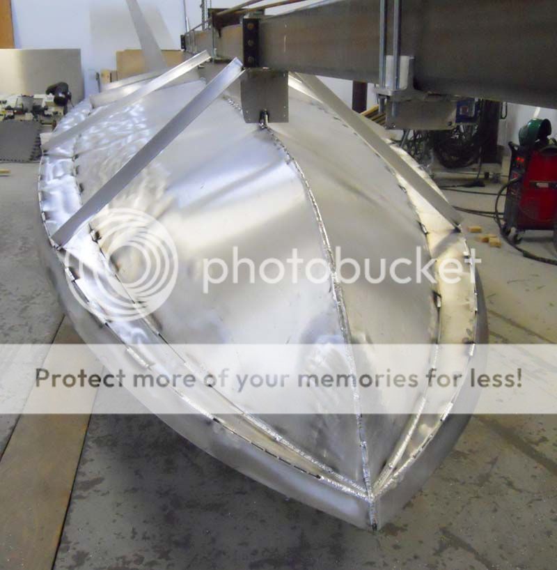 Welded aluminum skiff build